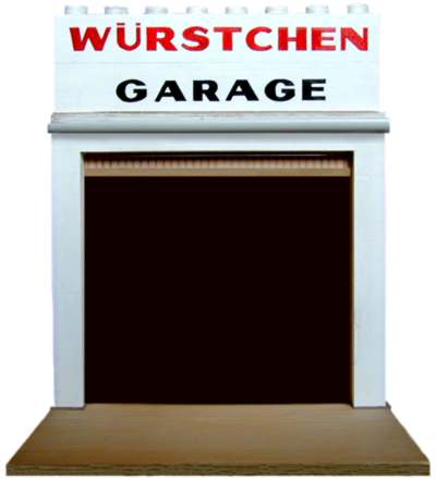 Garagentor der Würstchengarage